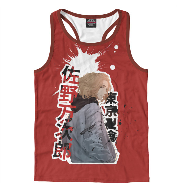 Мужская майка-борцовка с изображением Токийские мстители цвета Белый