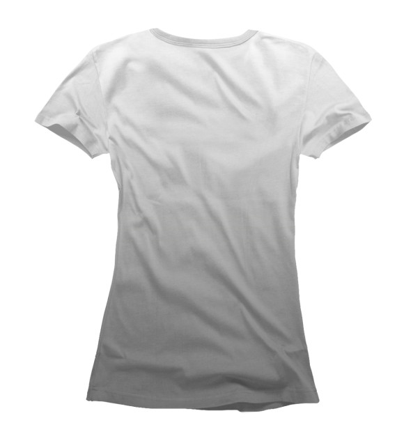 Женская футболка с изображением Злой гусь цвета Белый