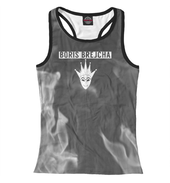 Женская майка-борцовка с изображением Boris Brejcha цвета Белый