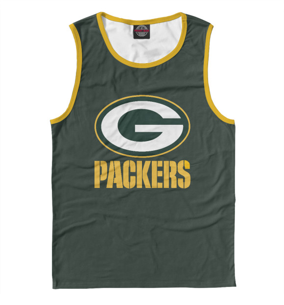 Майка для мальчика с изображением Green Bay Packers цвета Белый