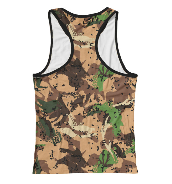 Женская майка-борцовка с притом Сухопутные войска цвета Белый Женская майка-борцовка с изображением Сухопутные войска цвета Белый