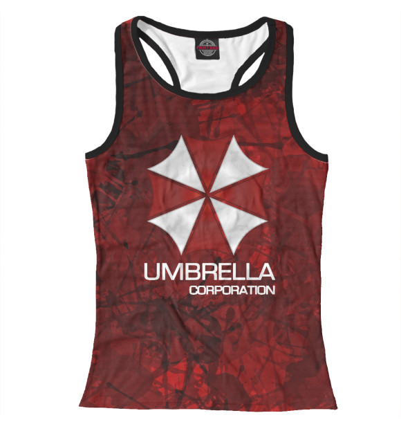 Женская майка-борцовка с изображением Umbrella Corp цвета Белый