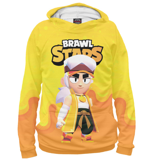 Женское худи с изображением Fang Фэнг Brawl Stars цвета Белый