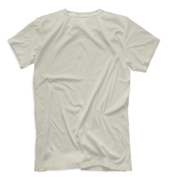 Мужская футболка с изображением Довольный корги в венке цвета Белый
