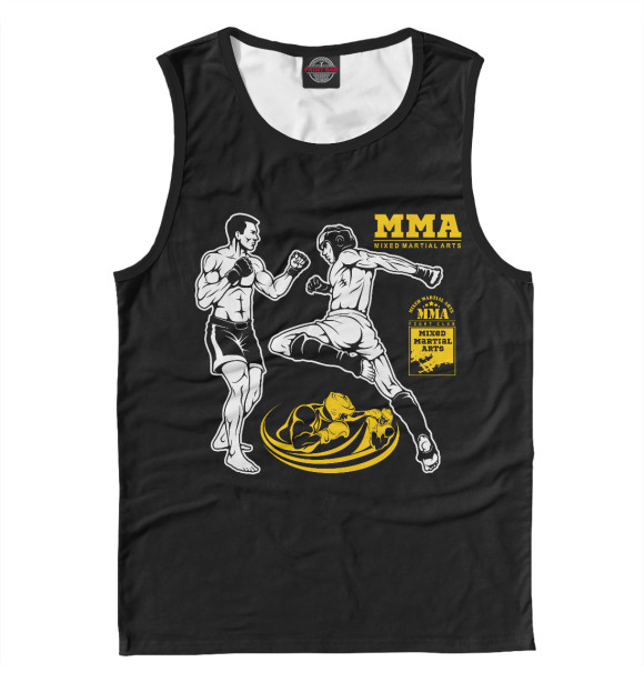 Майка для мальчика с изображением ММА цвета Белый