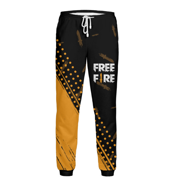 Мужские спортивные штаны с изображением Free Fire / Фри Фаер цвета Белый