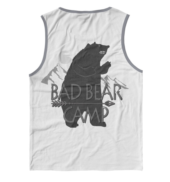 Майка для мальчика с изображением Bad Bear camp цвета Белый