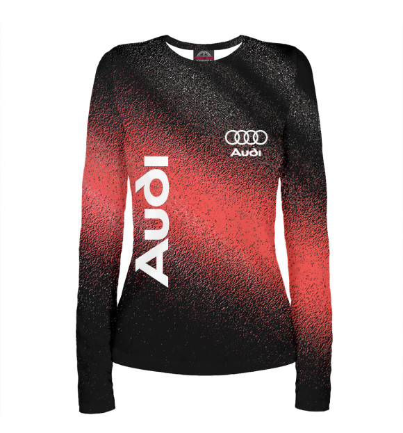 Женский лонгслив с изображением Audi цвета Белый