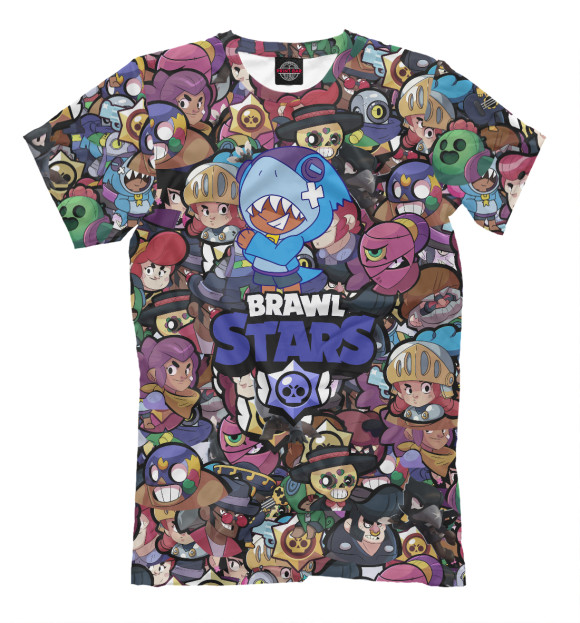Мужская футболка с изображением Brawl Stars цвета Белый