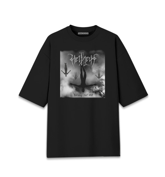 Мужская футболка оверсайз с притом Helheim цвета Черный Мужская футболка оверсайз с изображением Helheim цвета Черный