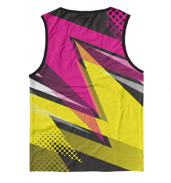 Мужская майка с изображением Абстракция цвета Белый