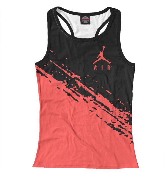 Женская майка-борцовка с изображением Майкл Джордан цвета Белый