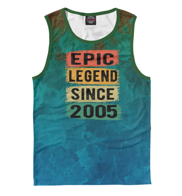 Майка для мальчика с изображением Epic Legen Since 2005 цвета Белый