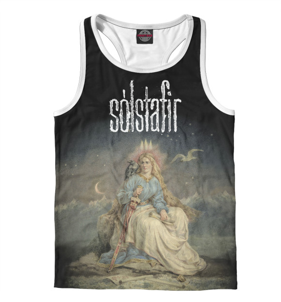 Мужская майка-борцовка с изображением Solstafir цвета Белый