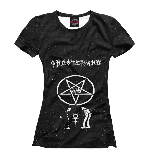 Футболка для девочек с изображением Ghostmane цвета Белый