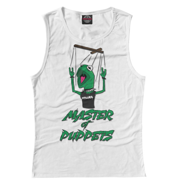 Майка для девочки с изображением Metallica Master of Puppets цвета Белый