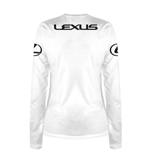 Женский лонгслив с изображением Lexus цвета Белый