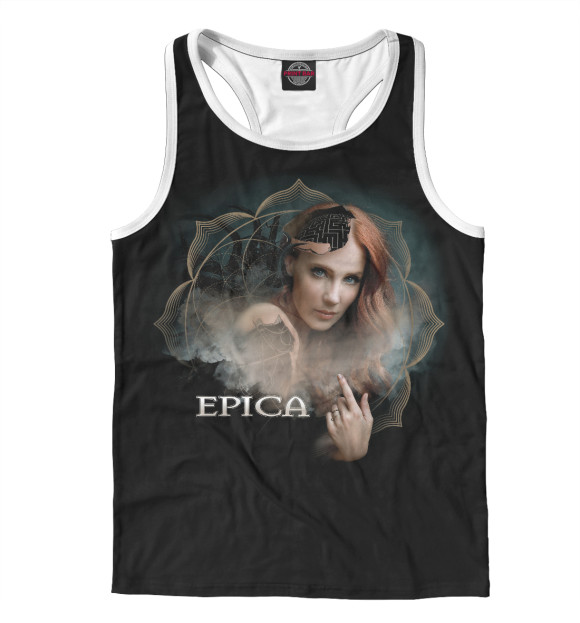 Мужская майка-борцовка с притом Epica цвета Белый Мужская майка-борцовка с изображением Epica цвета Белый