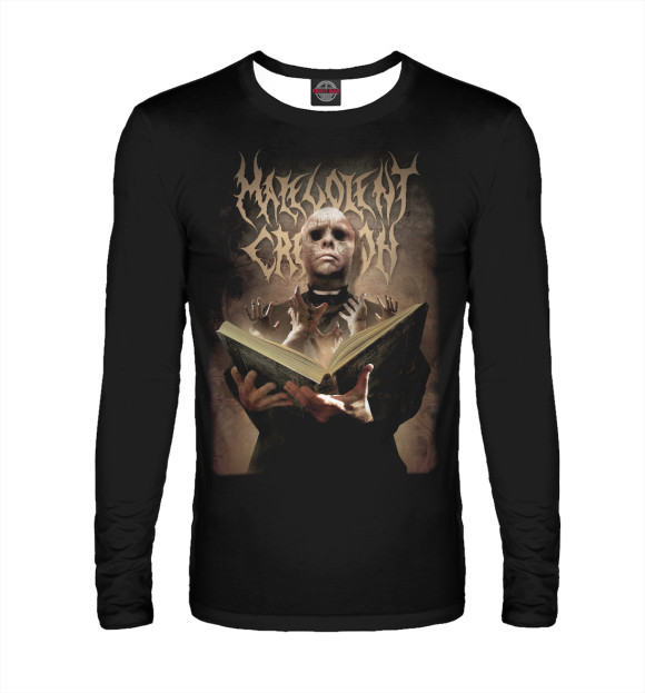 Мужской лонгслив с изображением Malevolentcreation цвета Белый