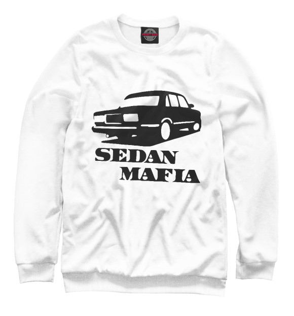 Женский свитшот с изображением SEDAN MAFIA цвета Белый
