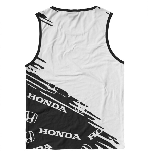 Мужская майка с изображением Honda цвета Белый