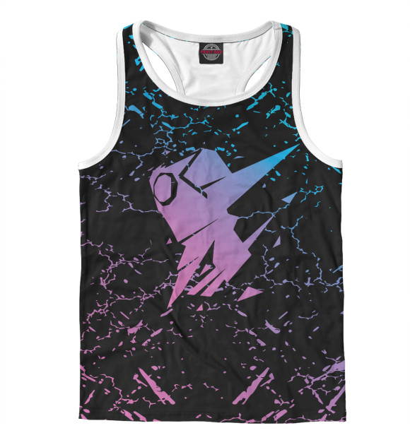 Мужская майка-борцовка с изображением Игра в кальмара цвета Белый