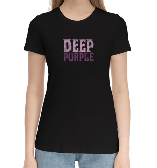 Хлопковая футболка для девочек Deep Purple