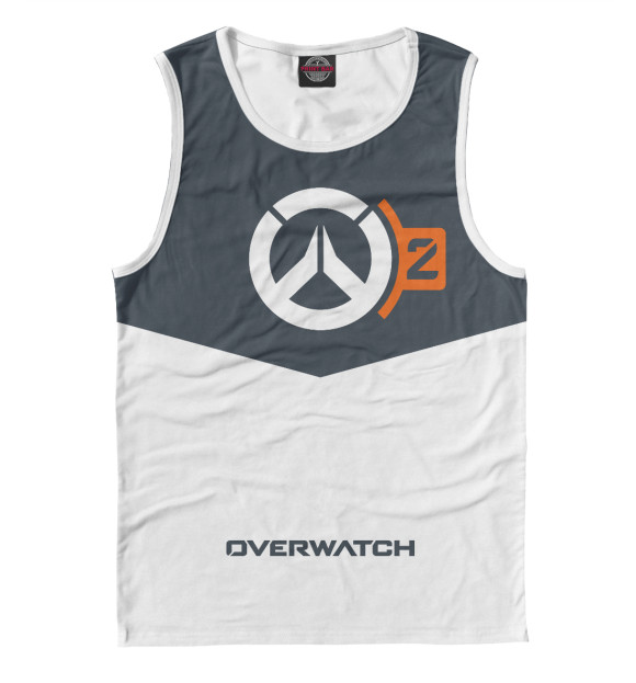 Майка для мальчика с изображением Overwatch 2 цвета Белый