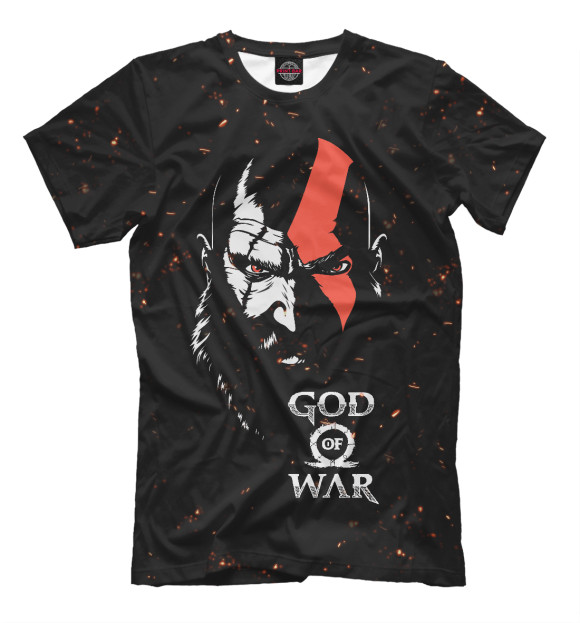 Футболка для мальчиков с изображением God of War цвета Белый