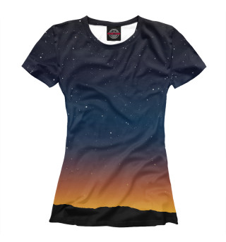 Женская футболка Звездная заря