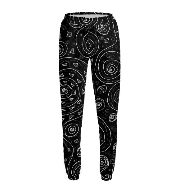 Женские спортивные штаны с изображением Первичные черные дыры цвета Белый