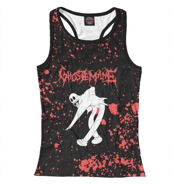 Женская майка-борцовка с изображением Ghostemane цвета Белый
