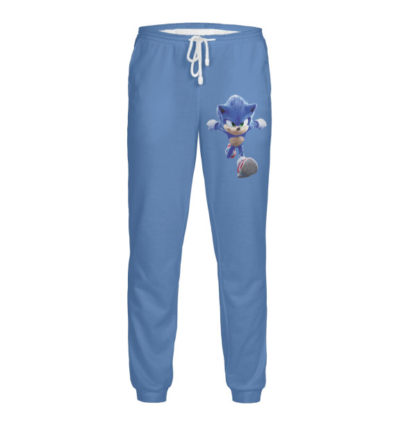 Мужские спортивные штаны с изображением Sonic цвета Белый