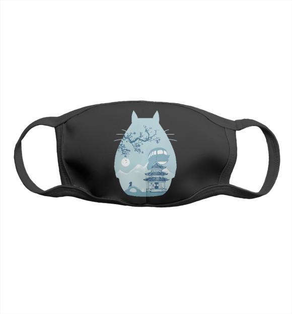 Маска тканевая с притом Totoro цвета Белый Маска тканевая с изображением Totoro цвета Белый
