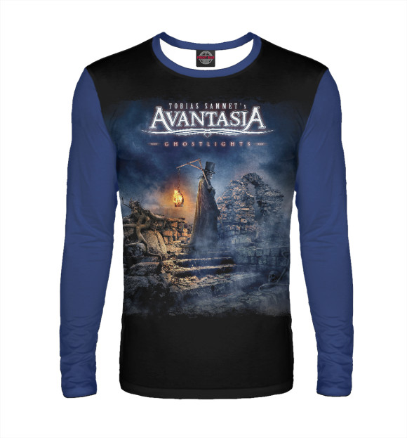 Мужской лонгслив с изображением Avantasia цвета Белый