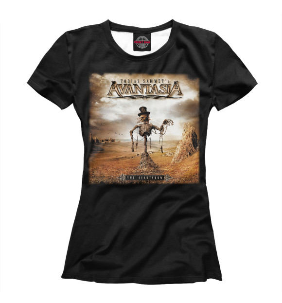 Женская футболка с изображением Avantasia цвета Белый