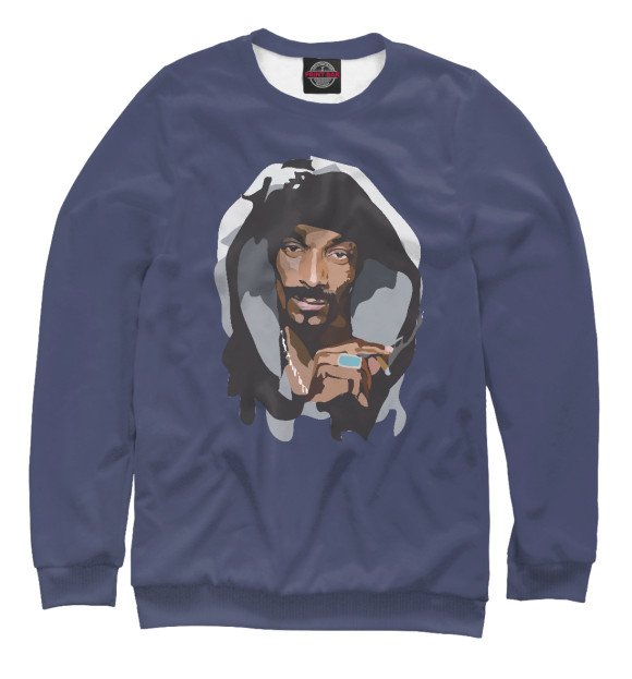 Свитшот для мальчиков с изображением Snoop Dogg цвета Белый