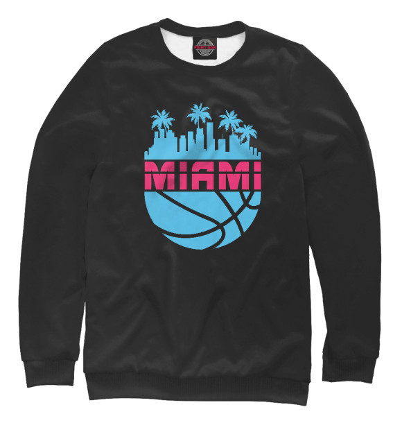 Свитшот для мальчиков с изображением Miami Basketball цвета Белый