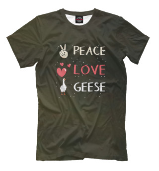 Футболка для мальчиков Peace Love Geese