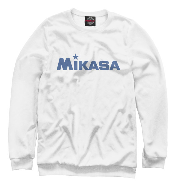 Женский свитшот с изображением Mikasa цвета Белый