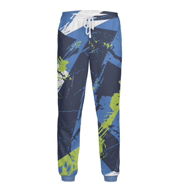 Мужские спортивные штаны с изображением Спортивный стиль цвета Белый