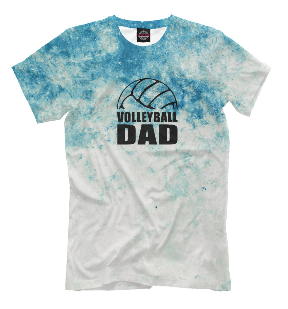 Футболка для мальчиков с изображением Volleyball Dad цвета Белый