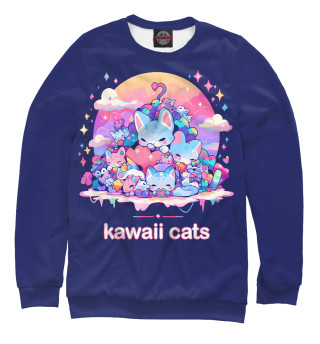 Мужской свитшот Кавайные японские коты
