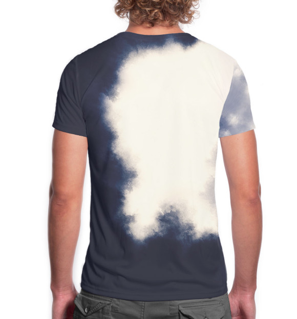 Мужская футболка с изображением Богатырь цвета Белый