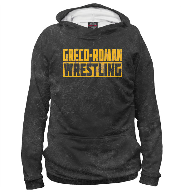 Женское худи с изображением Greco Roman Wrestling цвета Белый
