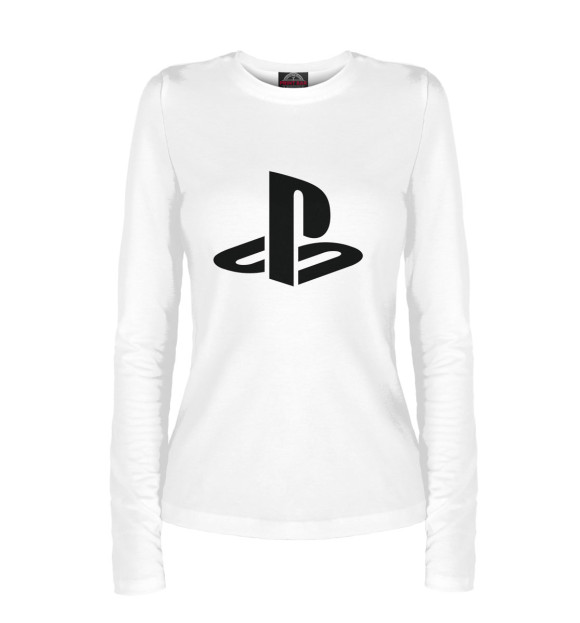 Женский лонгслив с изображением Sony PlayStation цвета Белый
