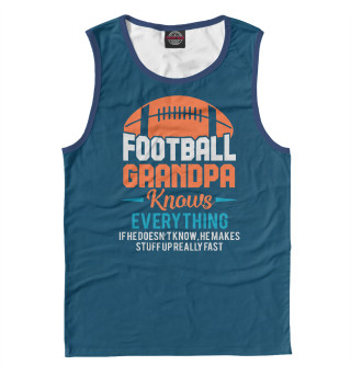 Майка для мальчика American Football Grandpa