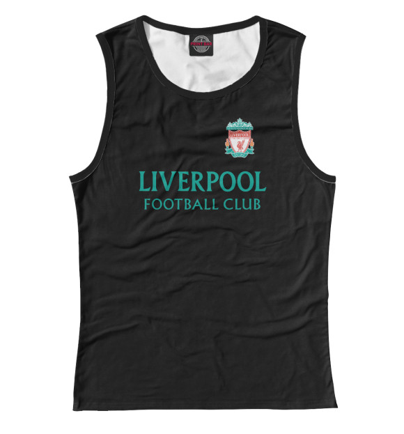 Майка для девочки с изображением Liverpool цвета Белый