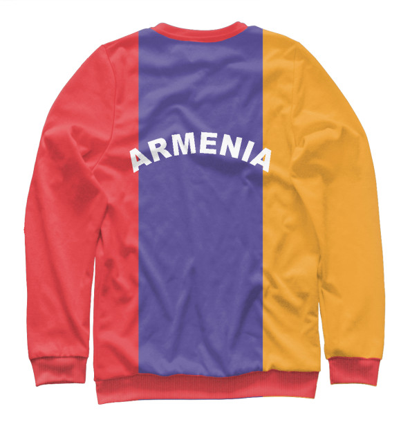 Свитшот для мальчиков с изображением Armenia цвета Белый