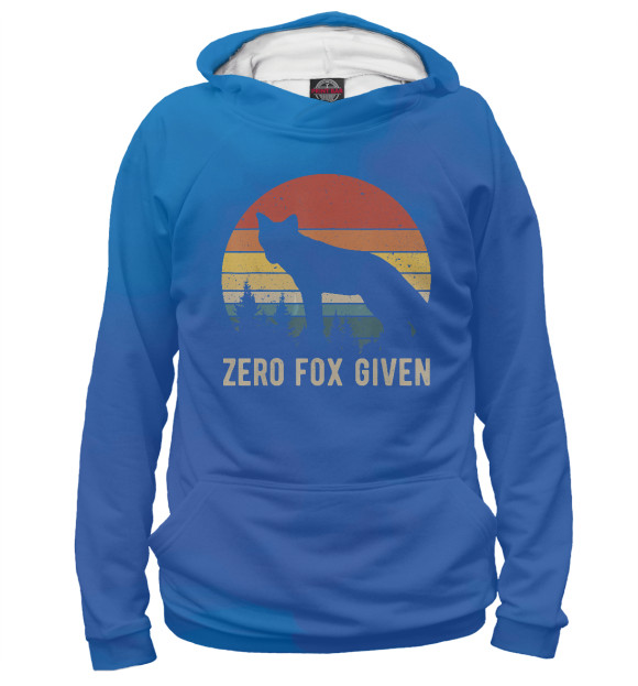 Женское худи с изображением Zero Fox Given цвета Белый